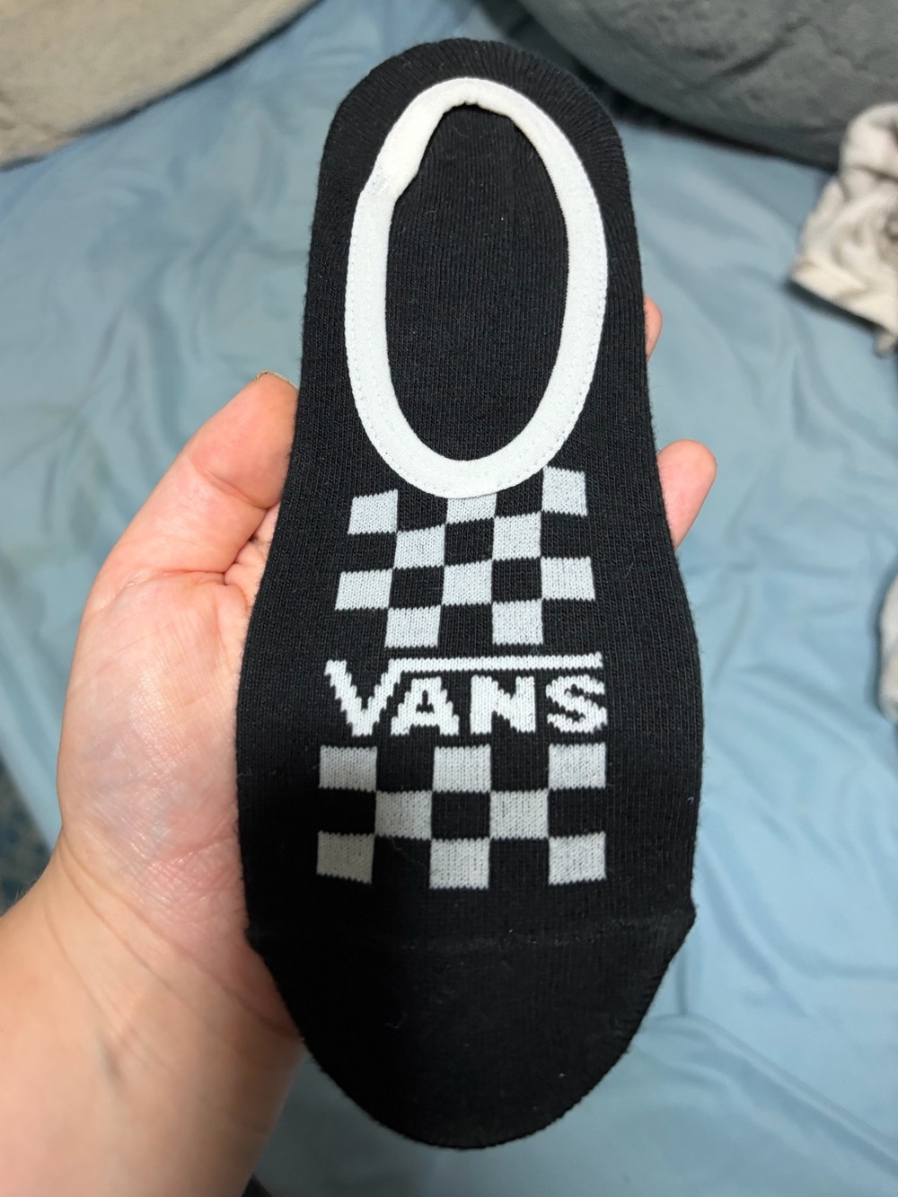 Vans Women’s Black Checker No-Show Socks